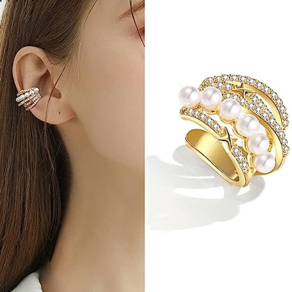 NEW Pearl ear cuff Earring